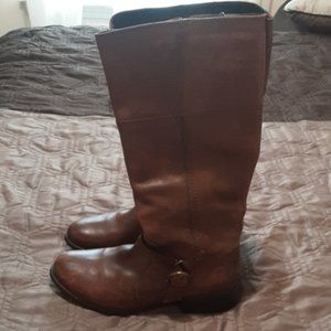 CLARKS Brown Riding Boots Size 10M